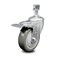Service Caster 4 Inch Gray Polyurethane Wheel Swivel 1/2 Inch Stem Caster with Total Lock Brake SCC-TSTTL20S414-PPUB-121315 - alternate 1
